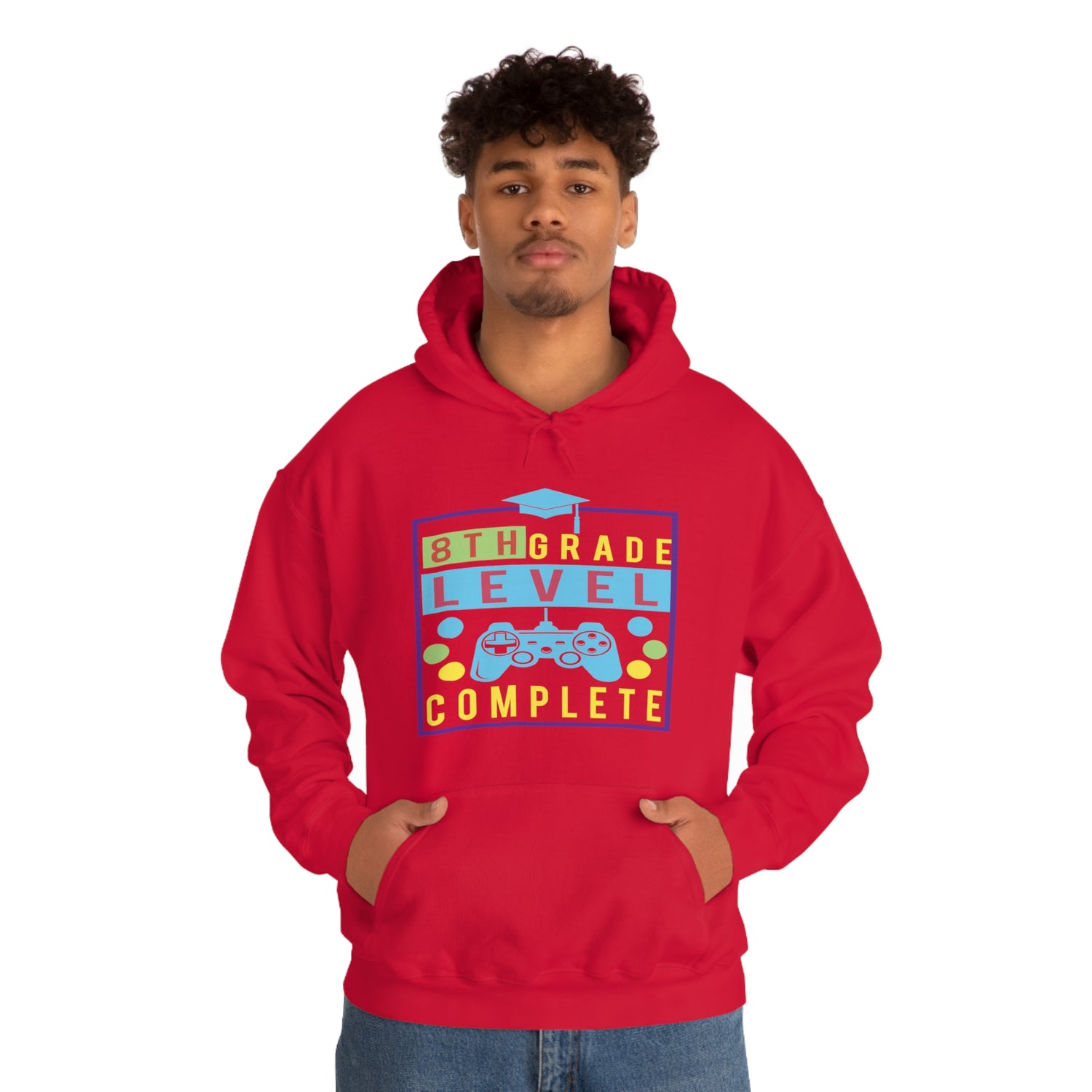 8th Grade Level Complete - Unisex Heavy Blend™ Hooded Sweatshirt