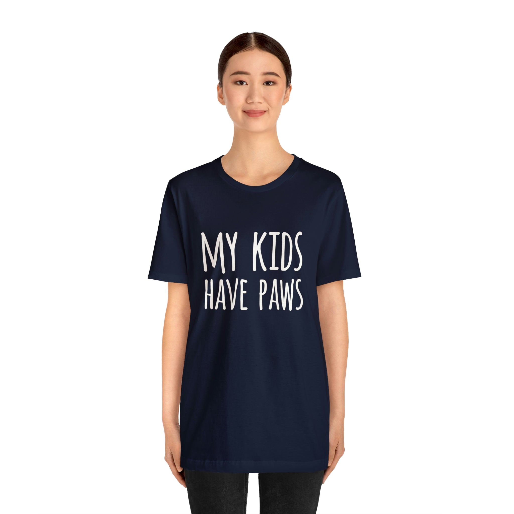 My Kids Have Paws - Unisex Jersey Short Sleeve Tee