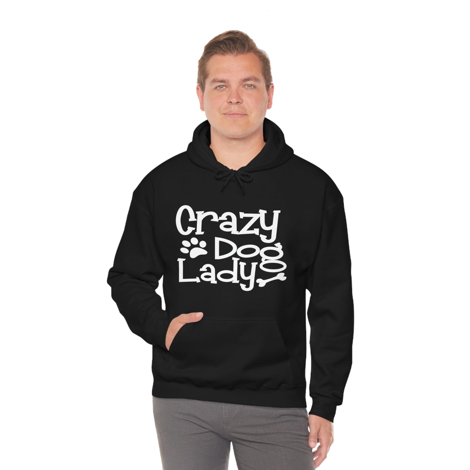 Crazy Dog Lady - Unisex Heavy Blend™ Hooded Sweatshirt