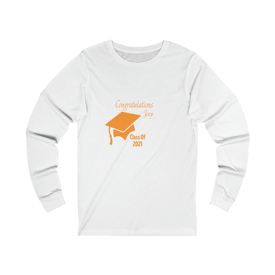 Congratulations With Year & Name Customizable - Unisex Jersey Long Sleeve Tee