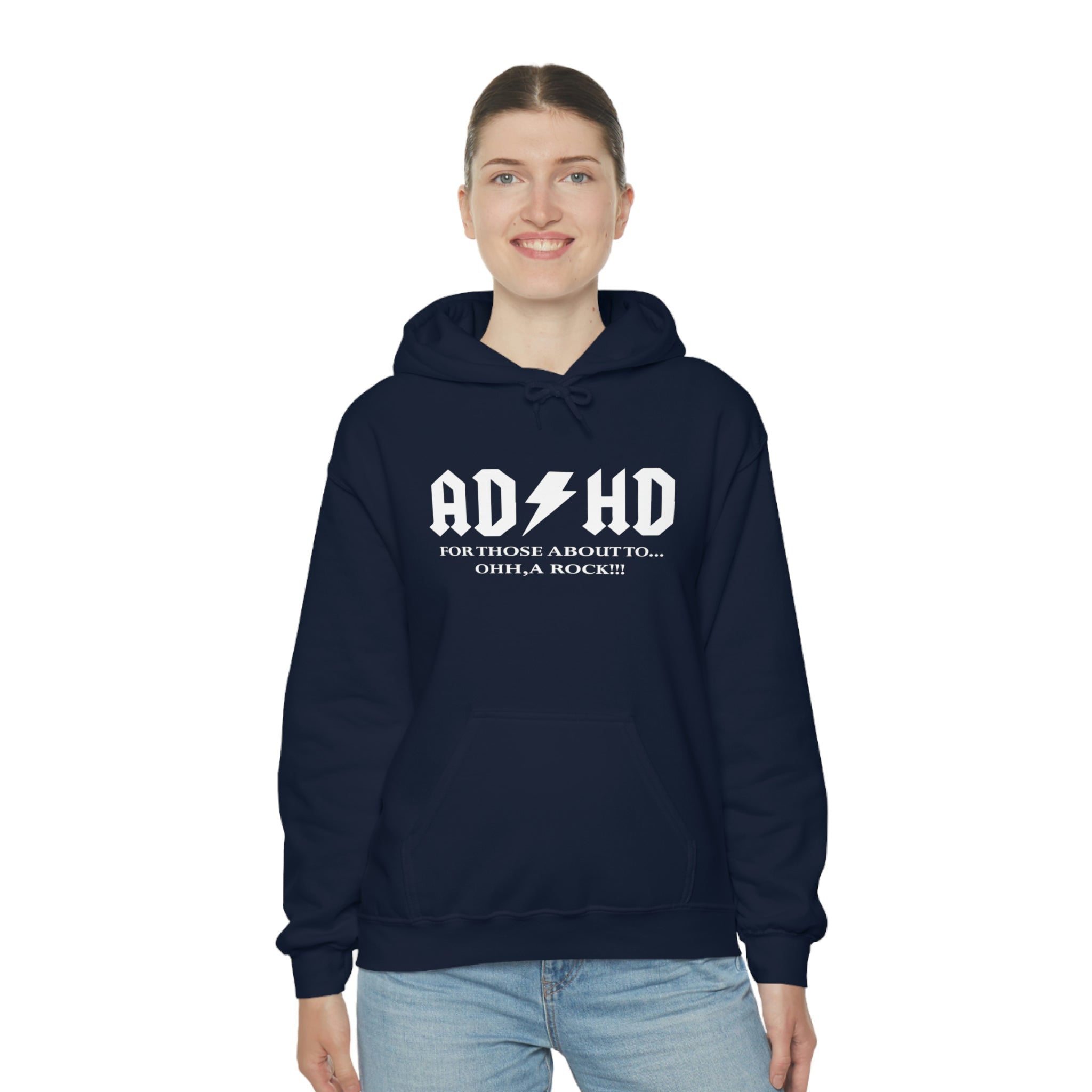 ADHD Look a Rock - Unisex Heavy Blend™ Hooded Sweatshirt