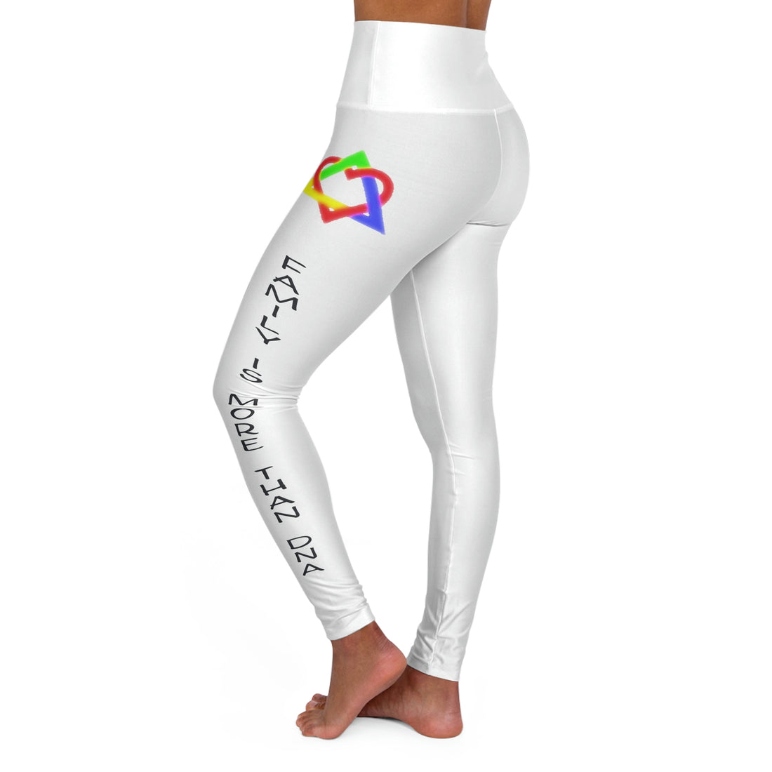 Family is more than DNA - White High Waisted Yoga Leggings