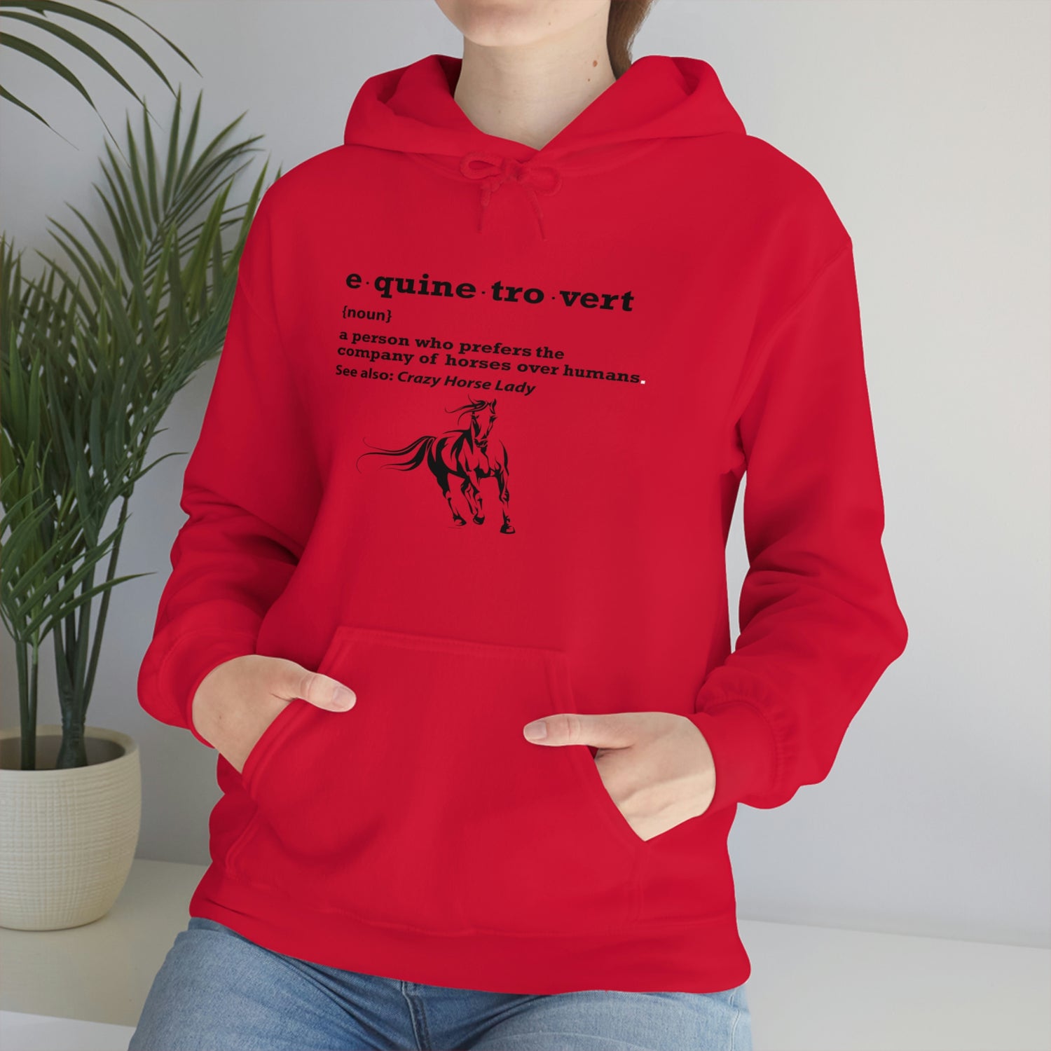 Equinetrovert Definition - Unisex Heavy Blend™ Hooded Sweatshirt