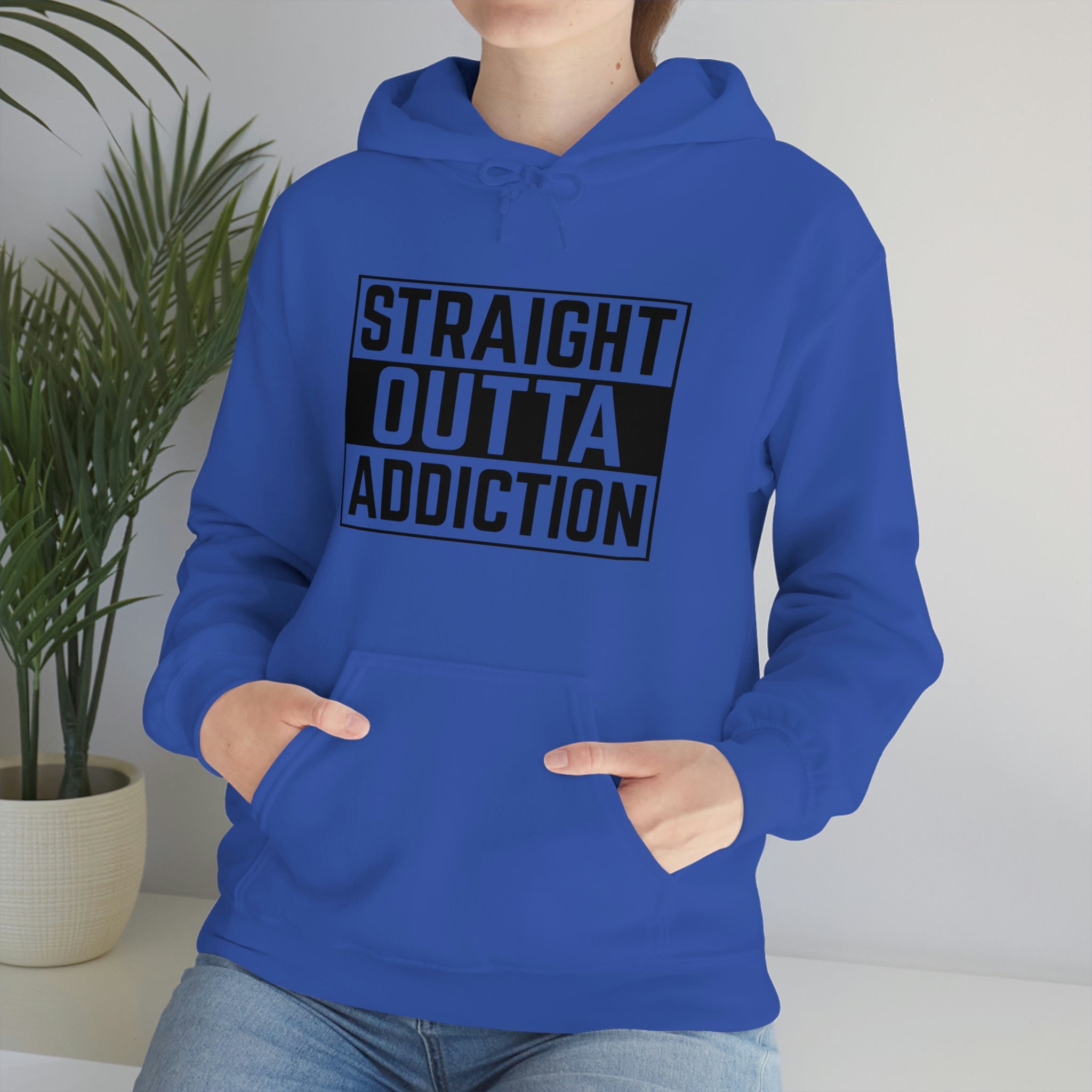 Straight Outta Addiction - Unisex Heavy Blend™ Hooded Sweatshirt