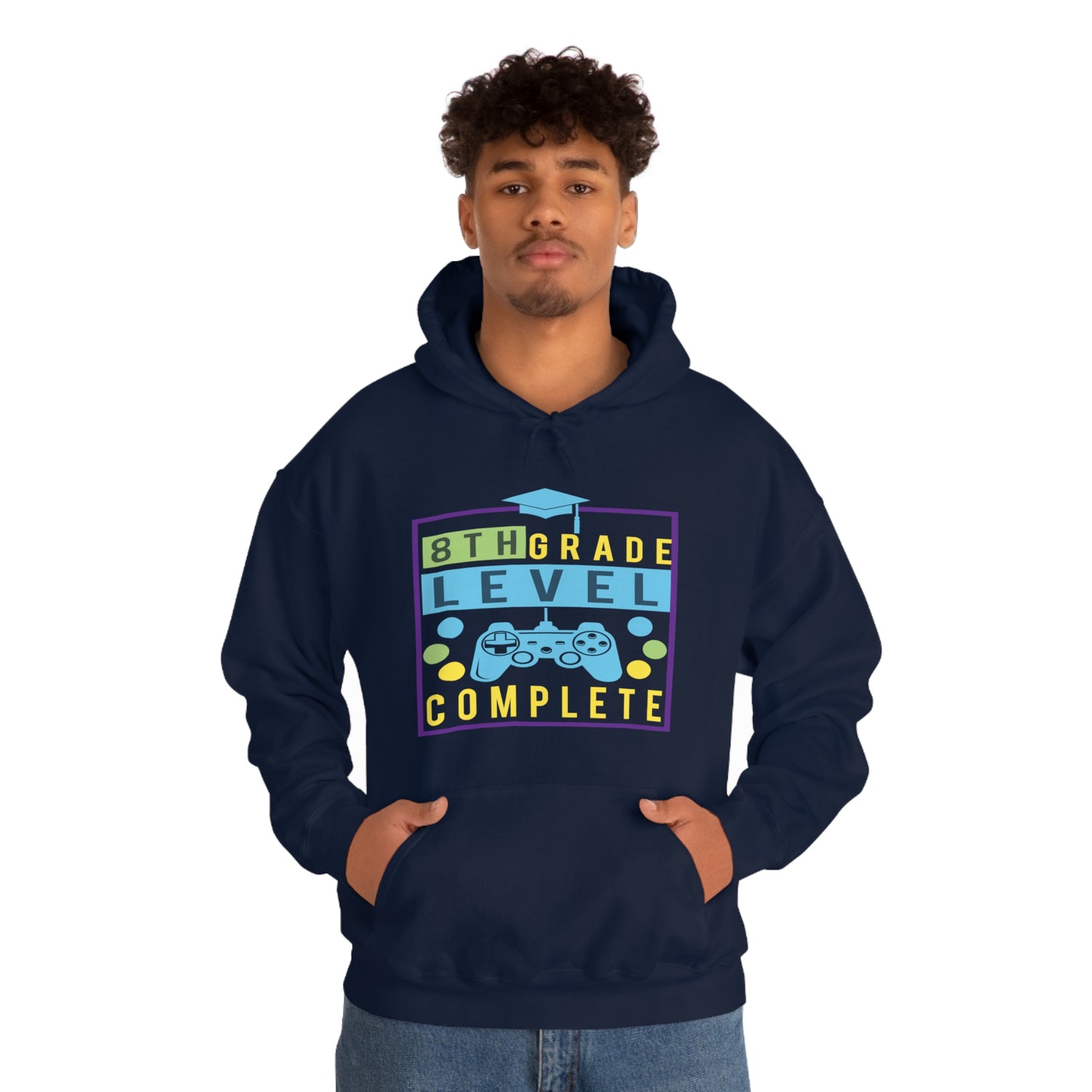 8th Grade Level Complete - Unisex Heavy Blend™ Hooded Sweatshirt