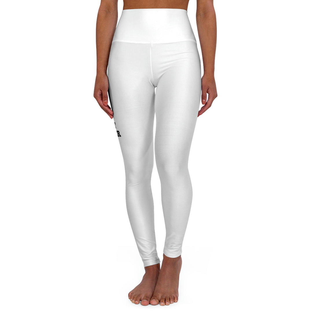 Fight Cancer I Can - White High Waisted Yoga Leggings