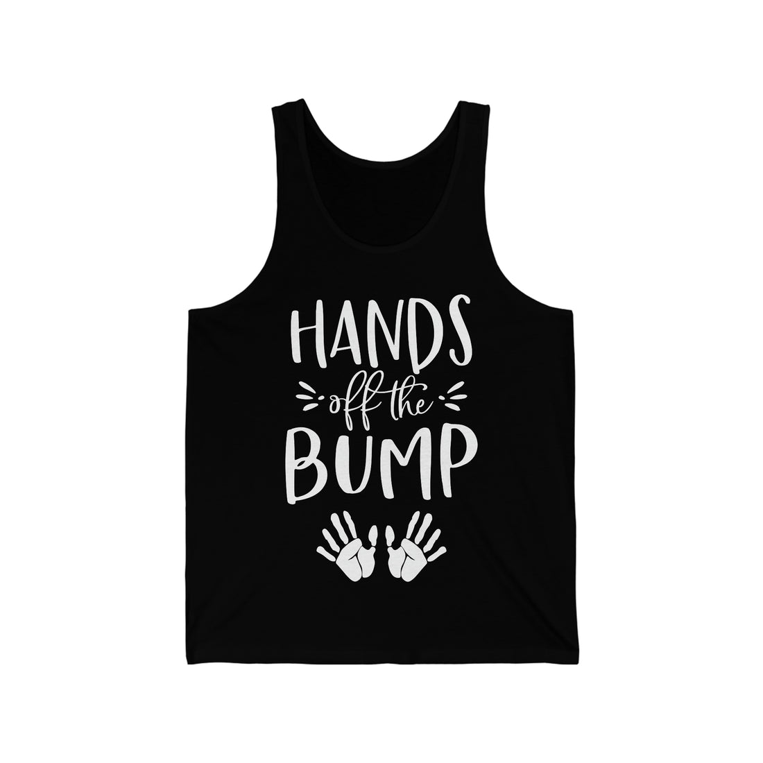 Hands Off The Bump - Unisex Jersey Tank Top