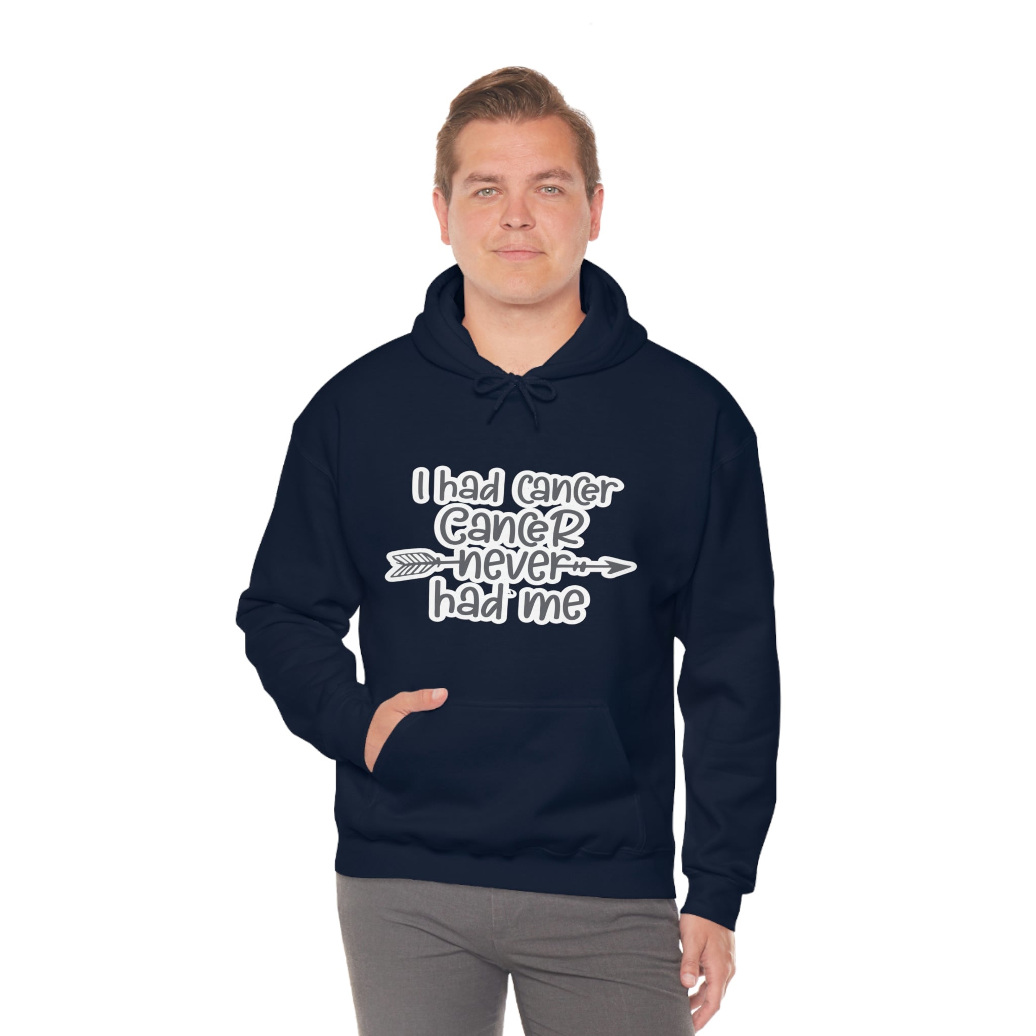 I Had Cancer Cancer Never Had Me  - Unisex Heavy Blend™ Hooded Sweatshirt