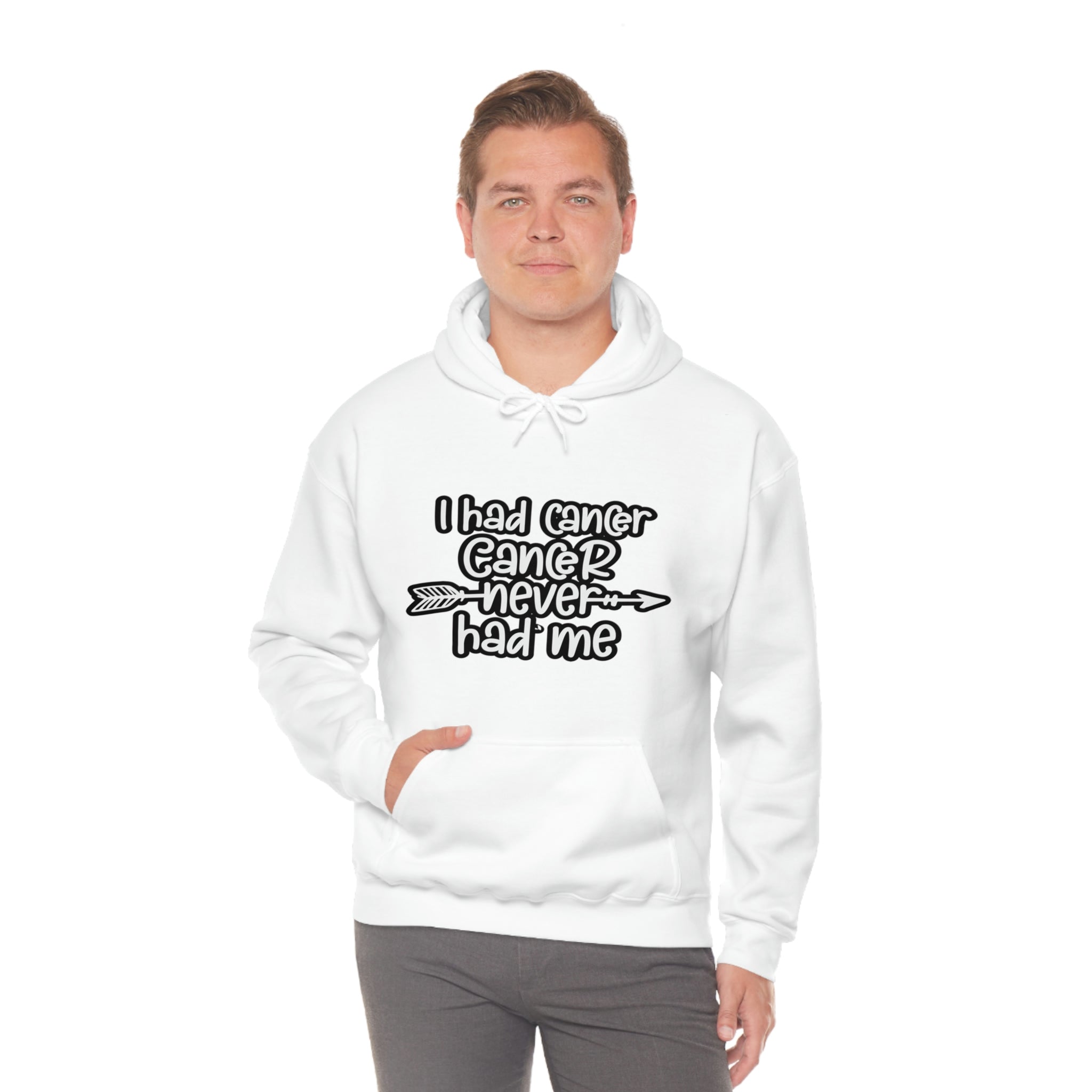 I Had Cancer Cancer Never Had Me  - Unisex Heavy Blend™ Hooded Sweatshirt