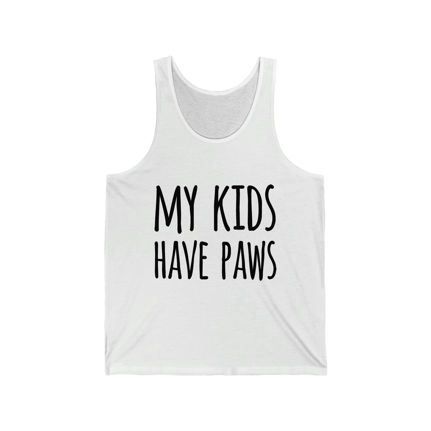 My Kids Have Paws  - Unisex Jersey Tank Top