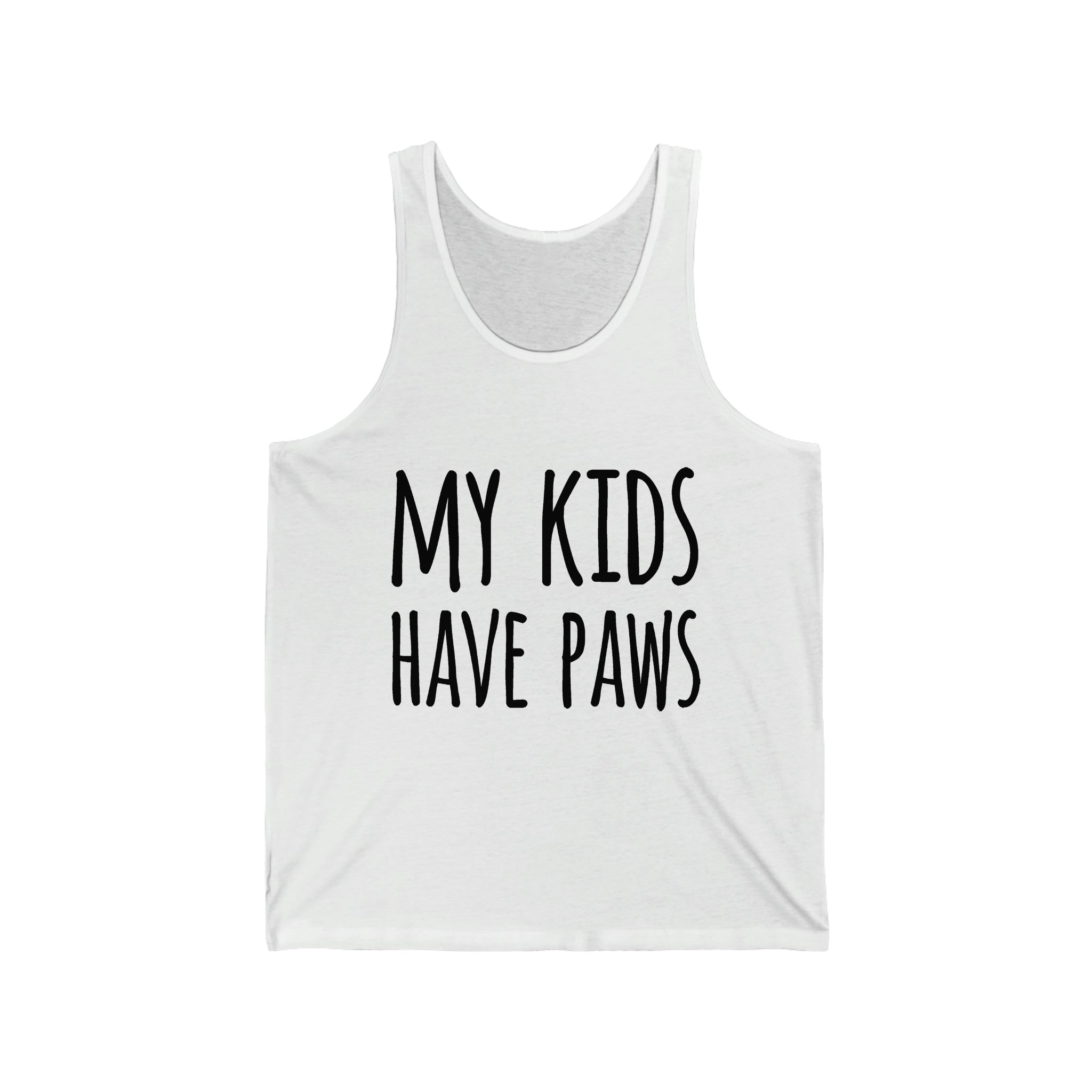My Kids Have Paws  - Unisex Jersey Tank Top