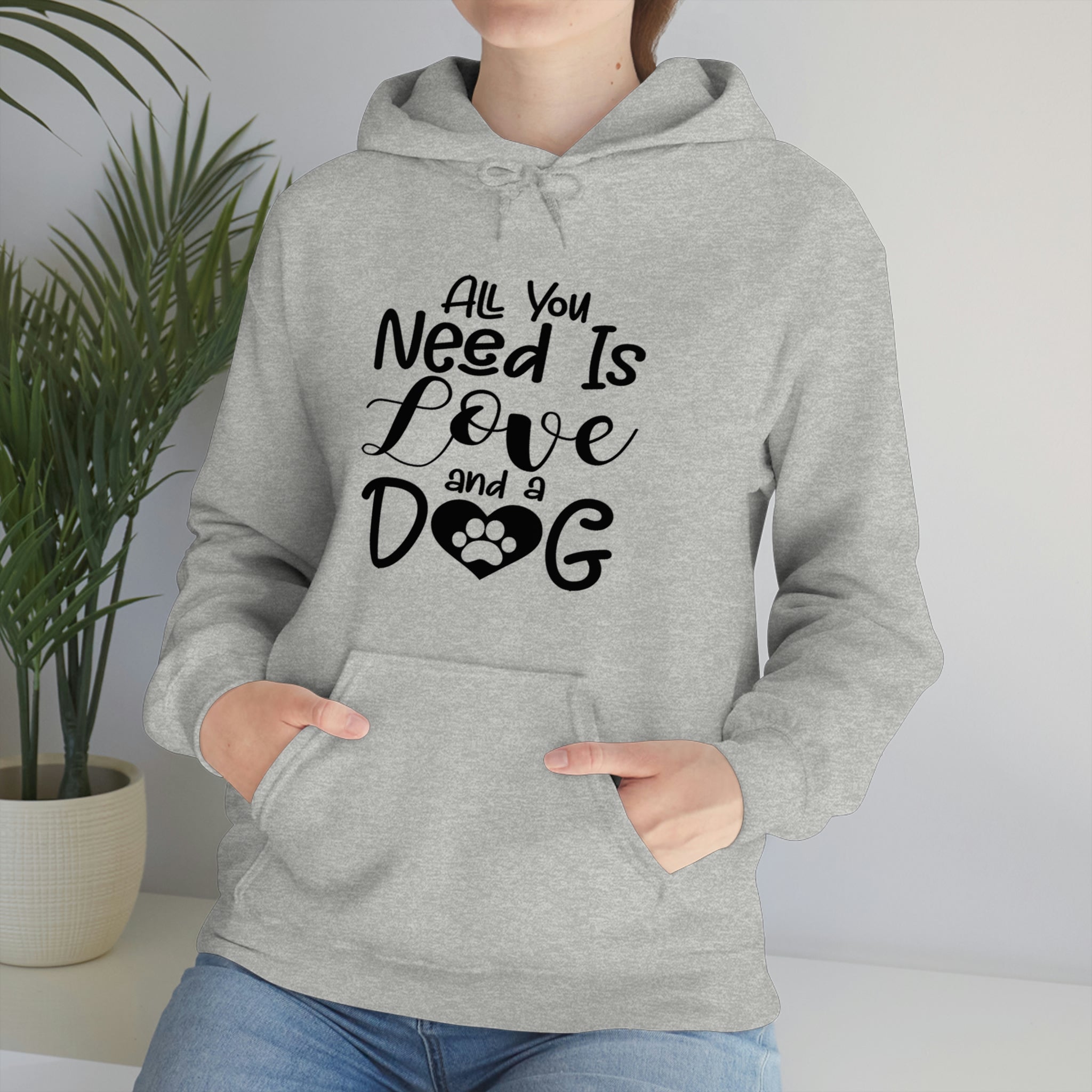 All You Need Is Love &amp; A Dog - Unisex Heavy Blend™ Hooded Sweatshirt