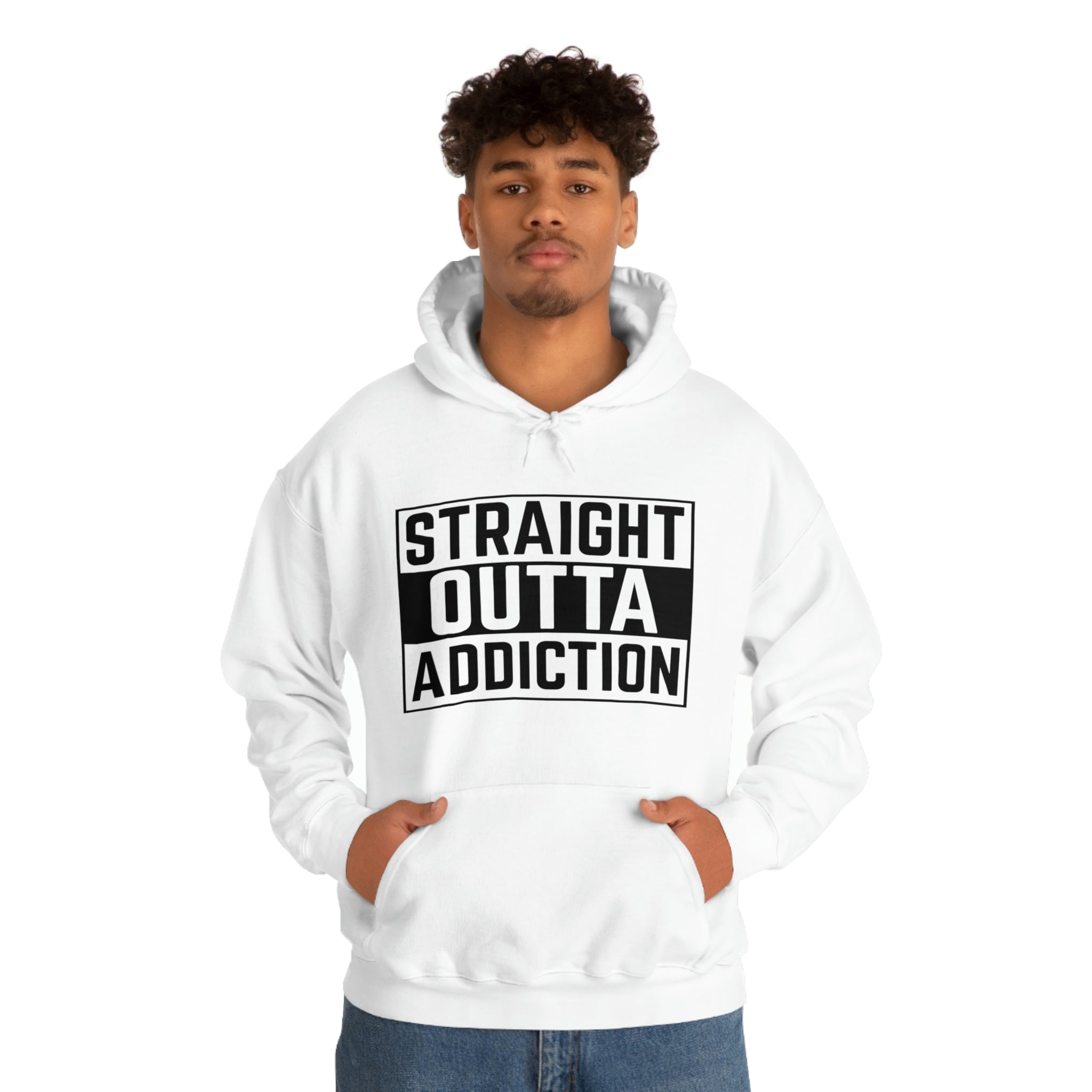 Straight Outta Addiction - Unisex Heavy Blend™ Hooded Sweatshirt