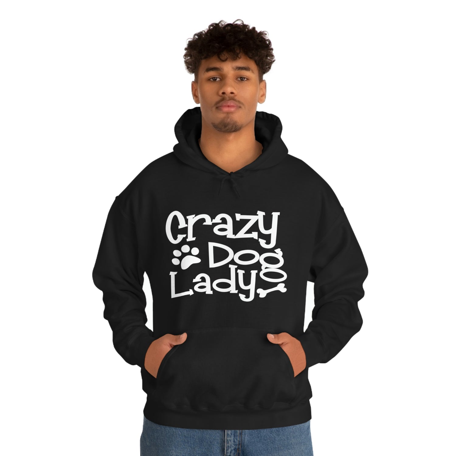 Crazy Dog Lady - Unisex Heavy Blend™ Hooded Sweatshirt