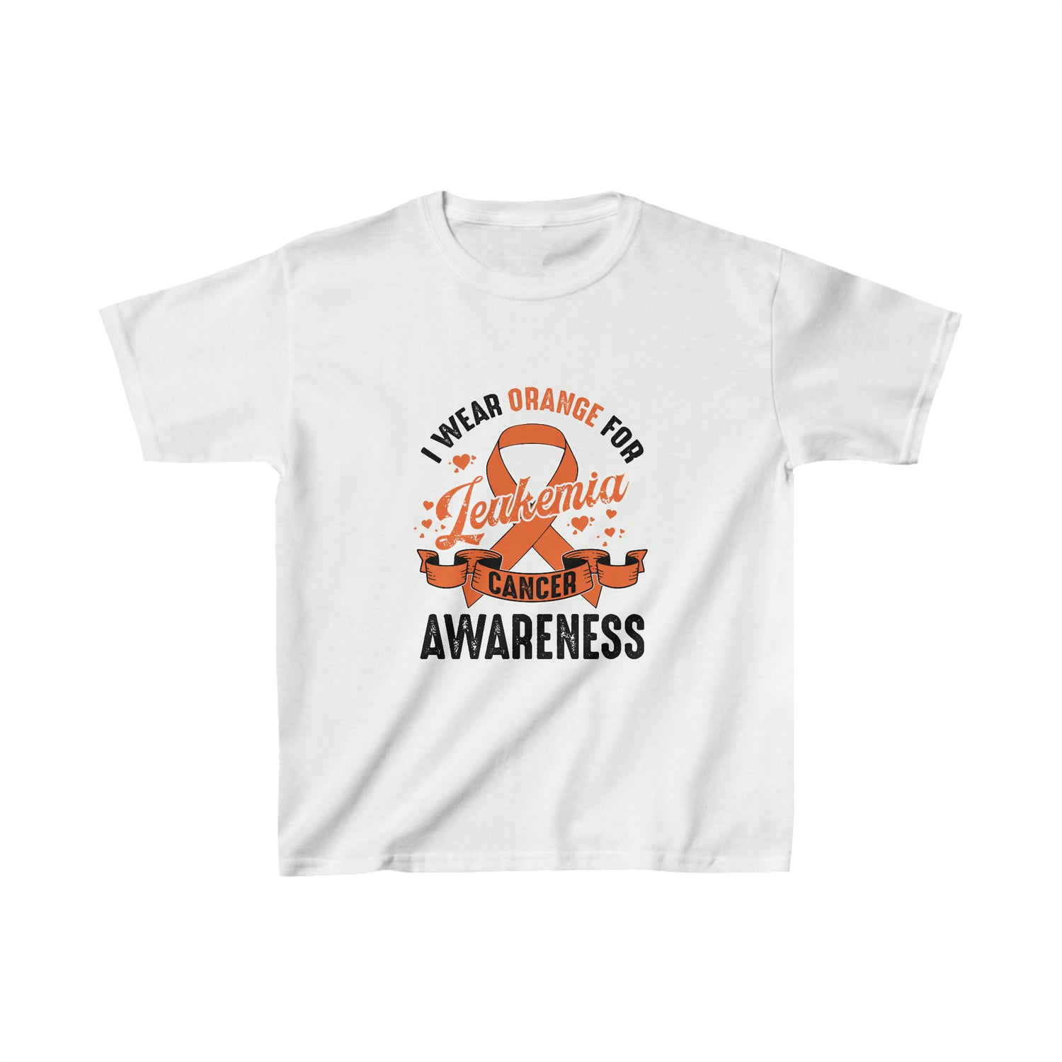 I Wear Orange For Leukemia Cancer Awareness - Kid&