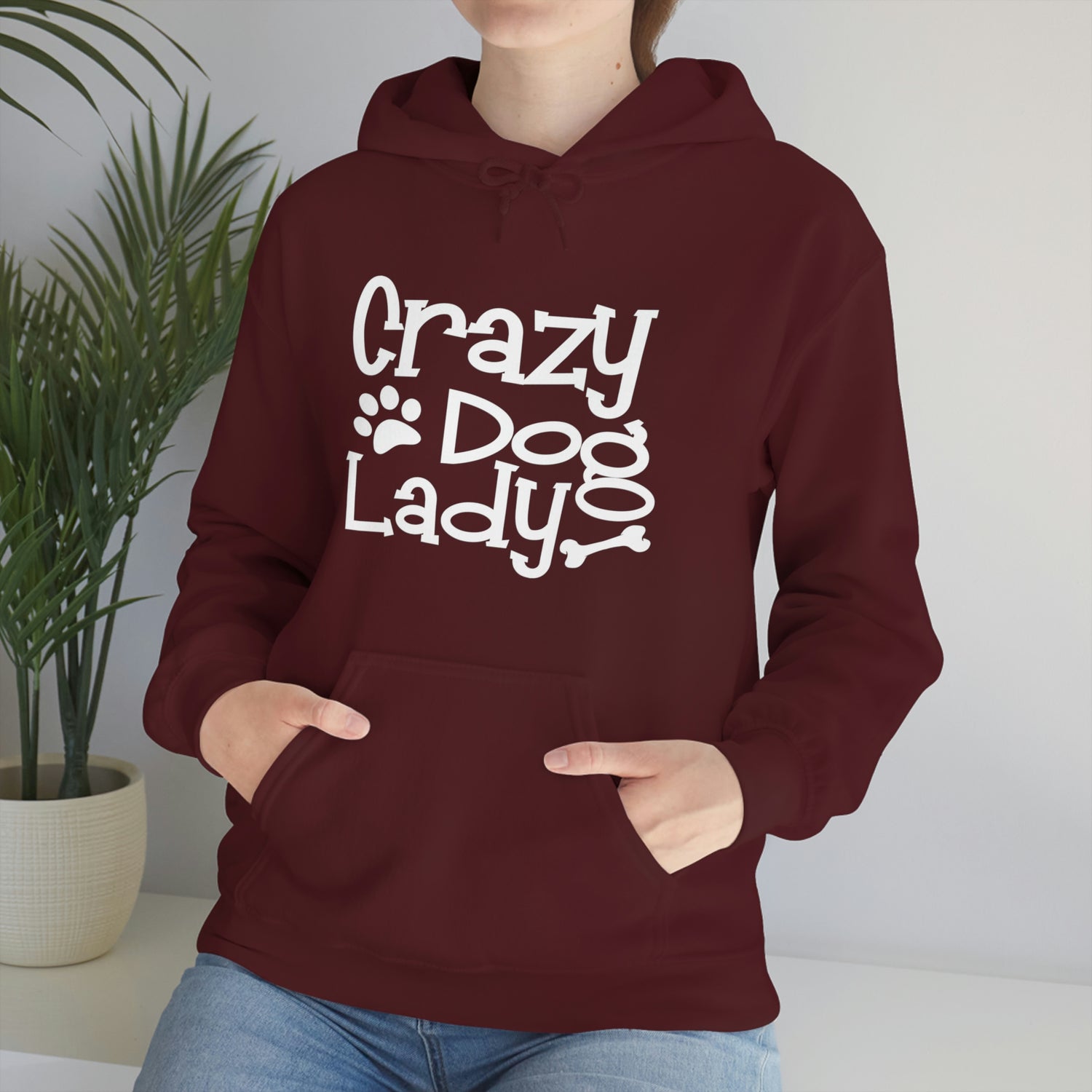 Crazy Dog Lady - Unisex Heavy Blend™ Hooded Sweatshirt