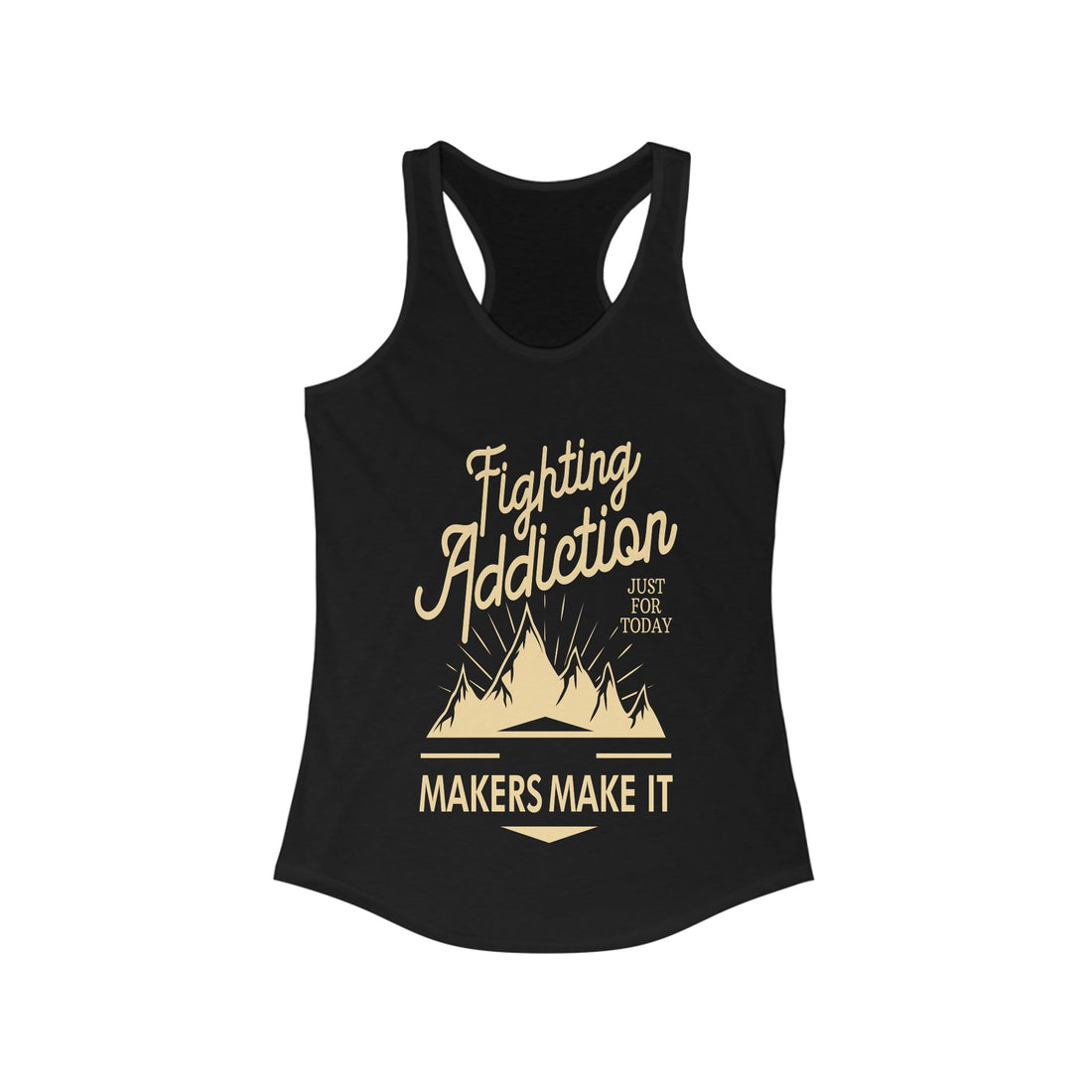 Fighting Addiction - Racerback Tank Top