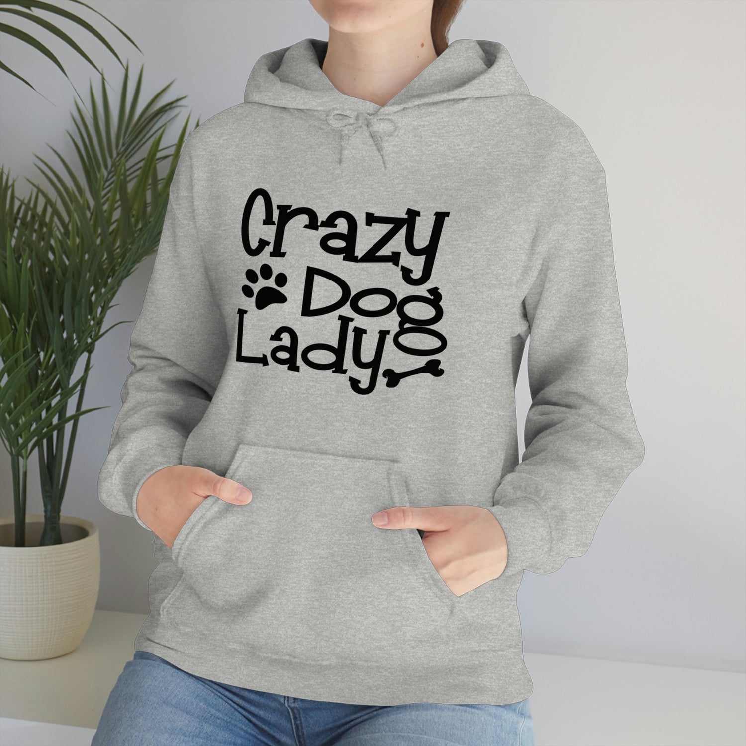 Crazy Dog Lady - Unisex Heavy Blend™ Hooded Sweatshirt