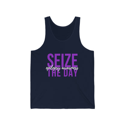 Seize The Day Epilepsy Awareness - Unisex Jersey Tank Top