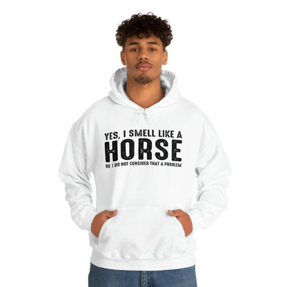 Yes I Smell Like a Horse No I Do Not Consider That A Problem - Unisex Heavy Blend™ Hooded Sweatshirt