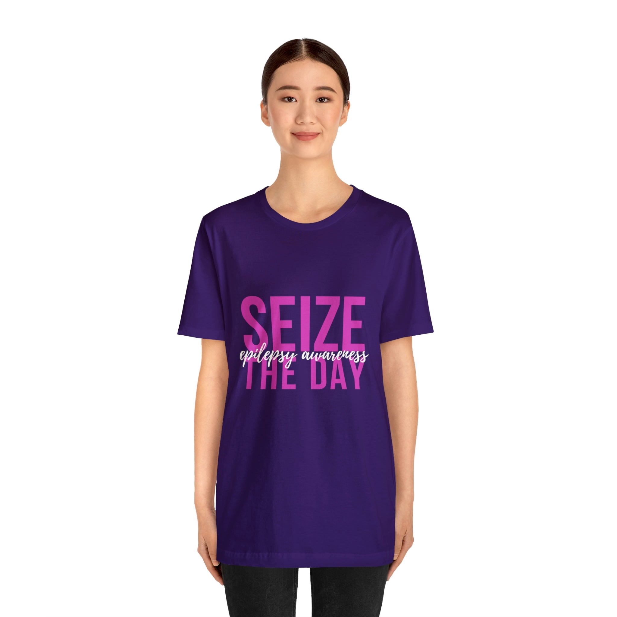 Seize The Day Epilepsy Awareness - Unisex Jersey Short Sleeve Tee