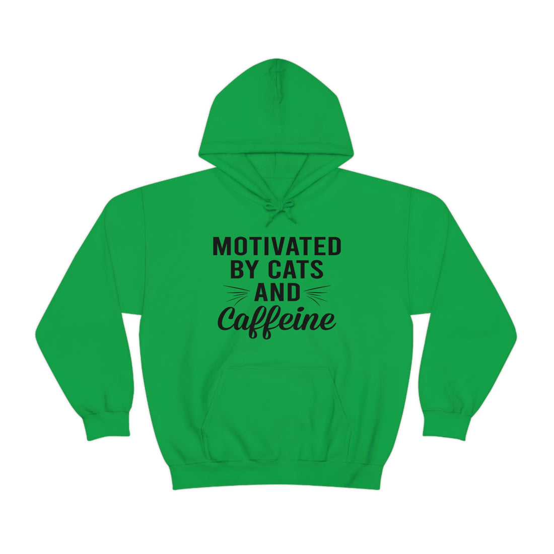 Motivated By Cats & Caffeine  - Unisex Heavy Blend™ Hooded Sweatshirt