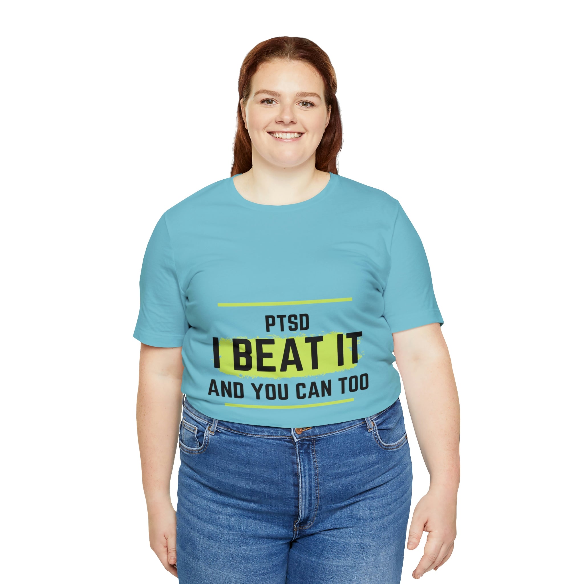 PTSD I Beat It You Can Too - Unisex Jersey Short Sleeve Tee